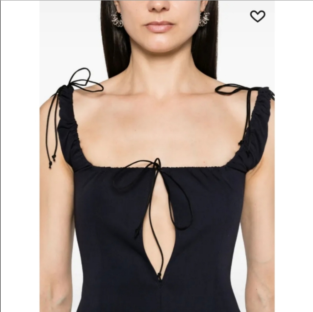 Elena Velez scoop-neck sleeveless bodysuit Brown Small